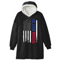 Ultra Maga Flag Hooded Wearable Blanket