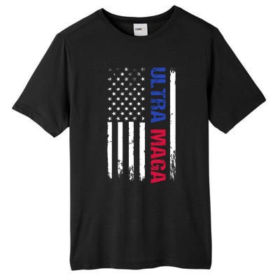 Ultra Maga Flag Tall Fusion ChromaSoft Performance T-Shirt