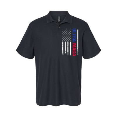 Ultra Maga Flag Softstyle Adult Sport Polo