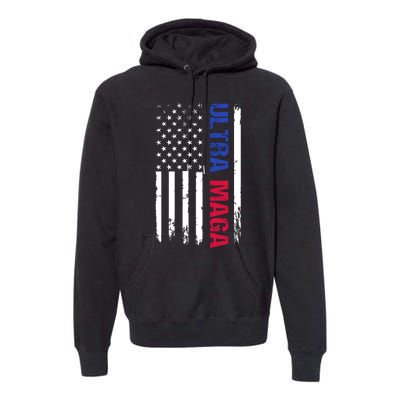 Ultra Maga Flag Premium Hoodie