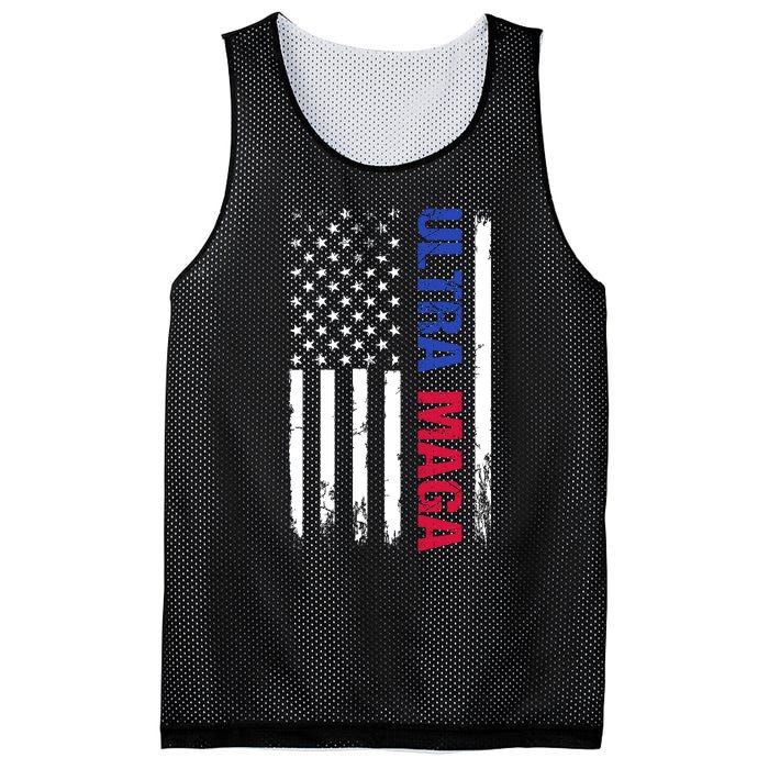 Ultra Maga Flag Mesh Reversible Basketball Jersey Tank