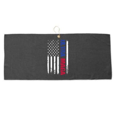 Ultra Maga Flag Large Microfiber Waffle Golf Towel