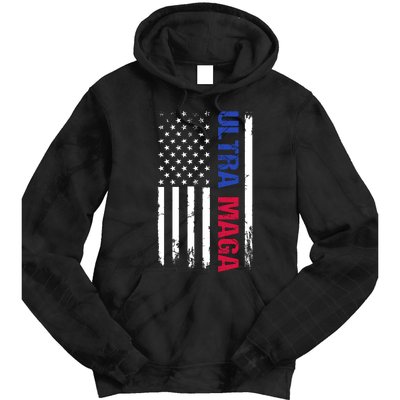 Ultra Maga Flag Tie Dye Hoodie