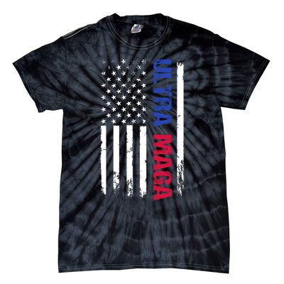 Ultra Maga Flag Tie-Dye T-Shirt