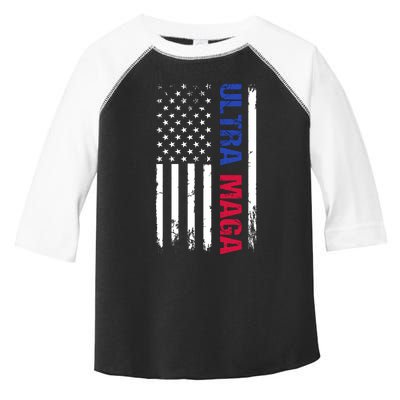 Ultra Maga Flag Toddler Fine Jersey T-Shirt