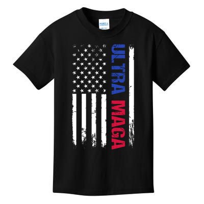 Ultra Maga Flag Kids T-Shirt