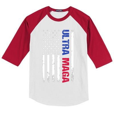 Ultra Maga Flag Kids Colorblock Raglan Jersey