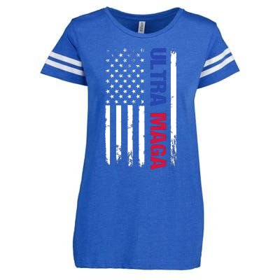 Ultra Maga Flag Enza Ladies Jersey Football T-Shirt