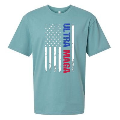 Ultra Maga Flag Sueded Cloud Jersey T-Shirt