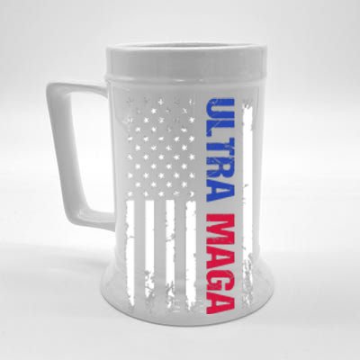 Ultra Maga Flag Beer Stein