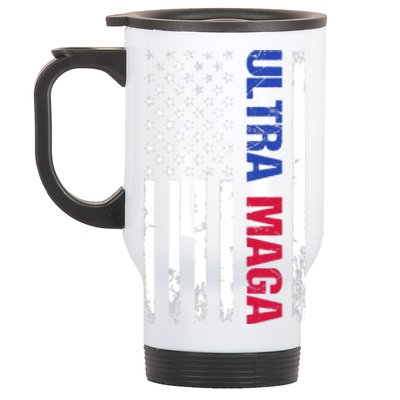 Ultra Maga Flag Stainless Steel Travel Mug