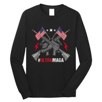 Ultra MAGA Funny Conservative Anti Biden Pro Trump Long Sleeve Shirt