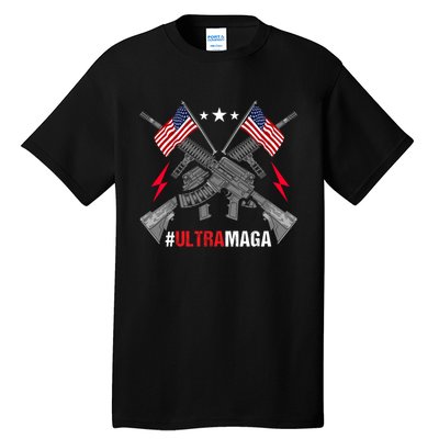 Ultra MAGA Funny Conservative Anti Biden Pro Trump Tall T-Shirt