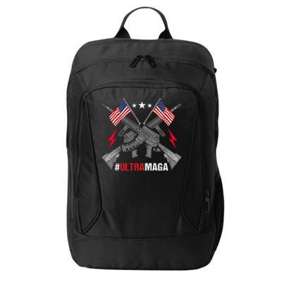 Ultra MAGA Funny Conservative Anti Biden Pro Trump City Backpack