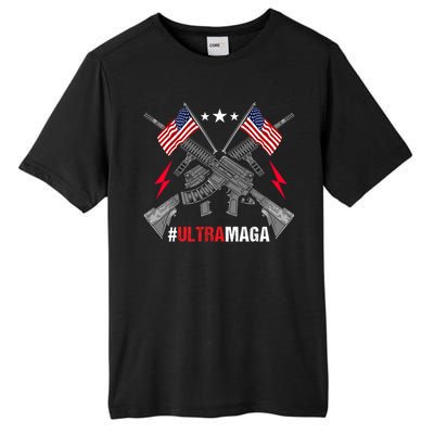 Ultra MAGA Funny Conservative Anti Biden Pro Trump Tall Fusion ChromaSoft Performance T-Shirt