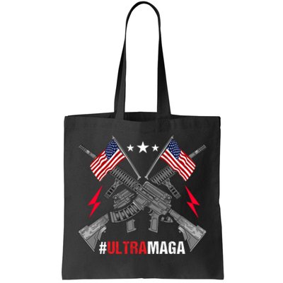 Ultra MAGA Funny Conservative Anti Biden Pro Trump Tote Bag