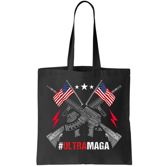 Ultra MAGA Funny Conservative Anti Biden Pro Trump Tote Bag