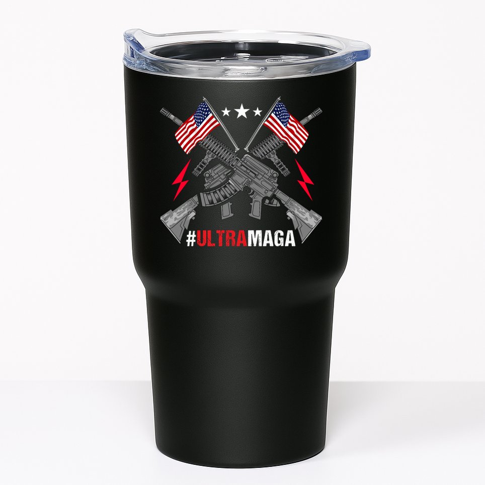 Ultra MAGA Funny Conservative Anti Biden Pro Trump Tumbler