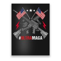 Ultra MAGA Funny Conservative Anti Biden Pro Trump Poster