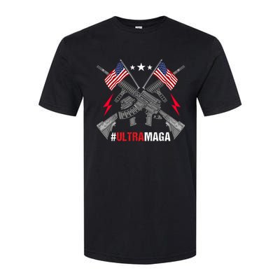 Ultra MAGA Funny Conservative Anti Biden Pro Trump Softstyle CVC T-Shirt