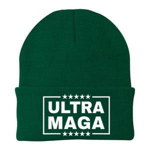 Ultra Maga Funny Anti Joe Biden Proud Ultra Mega Knit Cap Winter Beanie