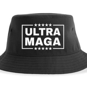 Ultra Maga Funny Anti Joe Biden Proud Ultra Mega Sustainable Bucket Hat