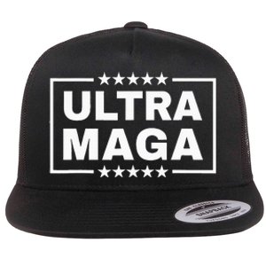 Ultra Maga Funny Anti Joe Biden Proud Ultra Mega Flat Bill Trucker Hat