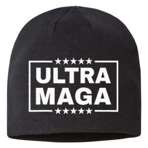 Ultra Maga Funny Anti Joe Biden Proud Ultra Mega Sustainable Beanie