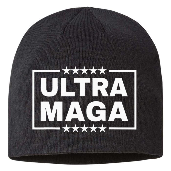 Ultra Maga Funny Anti Joe Biden Proud Ultra Mega Sustainable Beanie