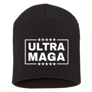 Ultra Maga Funny Anti Joe Biden Proud Ultra Mega Short Acrylic Beanie