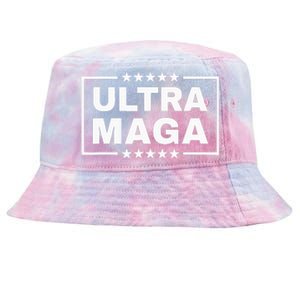 Ultra Maga Funny Anti Joe Biden Proud Ultra Mega Tie-Dyed Bucket Hat