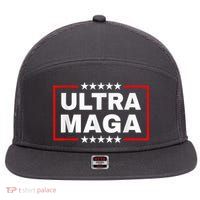 Ultra Mega Funny Anti Joe Biden 7 Panel Mesh Trucker Snapback Hat