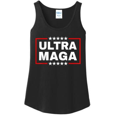 Ultra MAGA Funny Conservative Anti Biden Pro Trump Gift Ladies Essential Tank