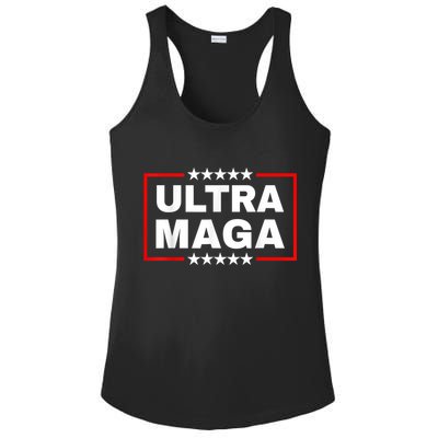 Ultra MAGA Funny Conservative Anti Biden Pro Trump Gift Ladies PosiCharge Competitor Racerback Tank