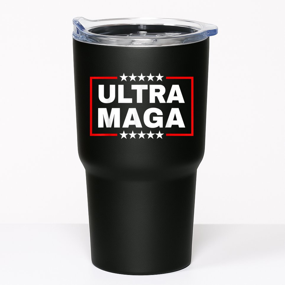 Ultra MAGA Funny Conservative Anti Biden Pro Trump Gift Tumbler