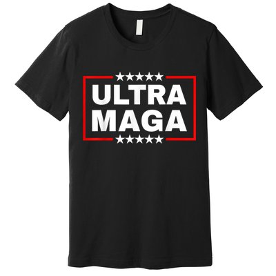 Ultra MAGA Funny Conservative Anti Biden Pro Trump Gift Premium T-Shirt