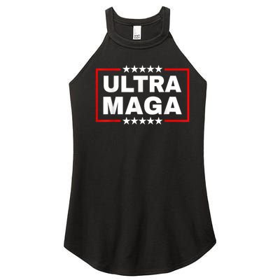 Ultra MAGA Funny Conservative Anti Biden Pro Trump Gift Women's Perfect Tri Rocker Tank