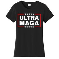 Ultra MAGA Funny Conservative Anti Biden Pro Trump Gift Women's T-Shirt