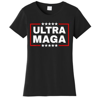 Ultra MAGA Funny Conservative Anti Biden Pro Trump Gift Women's T-Shirt