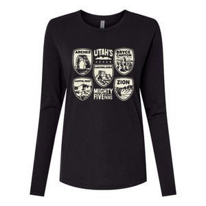 UtahS Mighty Five National Parks Adventure Hiking Womens Cotton Relaxed Long Sleeve T-Shirt