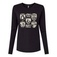 UtahS Mighty Five National Parks Adventure Hiking Womens Cotton Relaxed Long Sleeve T-Shirt