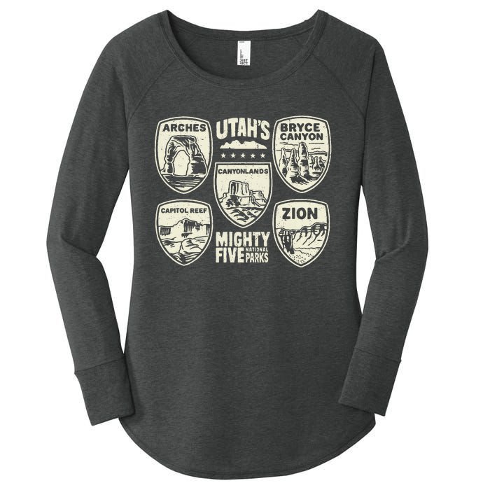 UtahS Mighty Five National Parks Adventure Hiking Women's Perfect Tri Tunic Long Sleeve Shirt