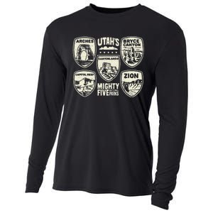 UtahS Mighty Five National Parks Adventure Hiking Cooling Performance Long Sleeve Crew