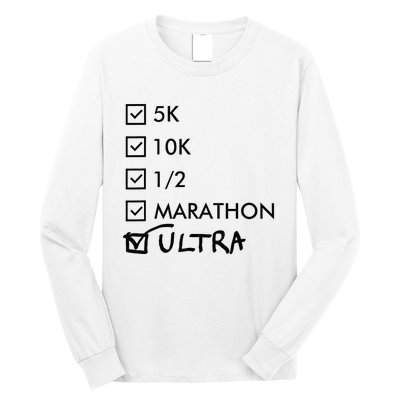 Ultra Marathon Finisher Running Long Sleeve Shirt