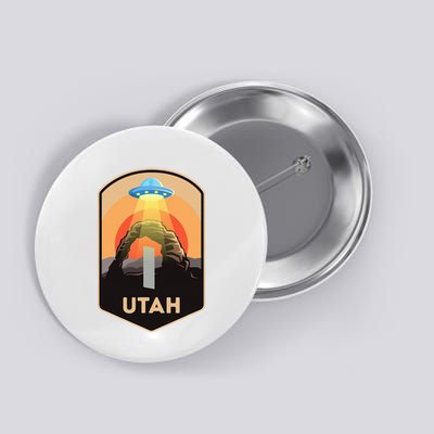 Utah Monolith Funny Utah National Park Spaceship Beam Button