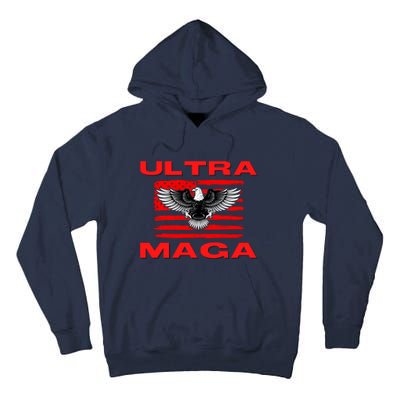 Ultra MAGA Conservative US Flag Tall Hoodie