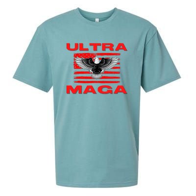 Ultra MAGA Conservative US Flag Sueded Cloud Jersey T-Shirt