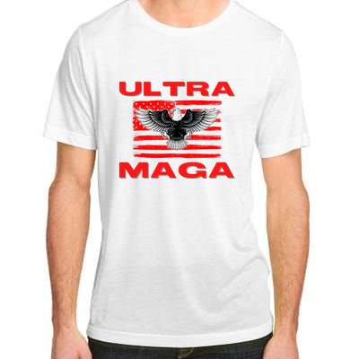 Ultra MAGA Conservative US Flag Adult ChromaSoft Performance T-Shirt