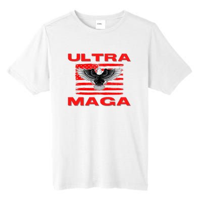 Ultra MAGA Conservative US Flag Tall Fusion ChromaSoft Performance T-Shirt