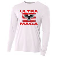 Ultra MAGA Conservative US Flag Cooling Performance Long Sleeve Crew